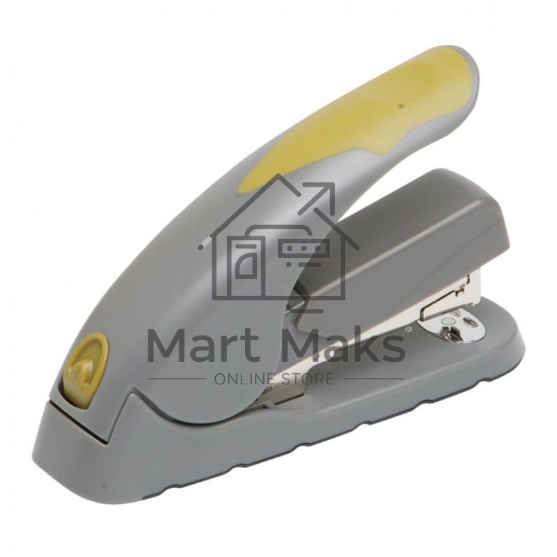 Степлер настольный Kw-Trio 5618GR/GREEN Soft-Touch 24/6 24/8 26/6 26/8 (40 листов) снижение усилия, серый/зеленый 100 скоб
