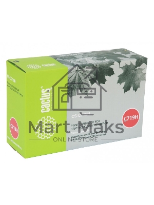 Картридж лазерный Cactus CS-C719H черный (6400 стр.) для Canon MF5840dni-Sensys/MF5880dni; LBP6300i/6650i