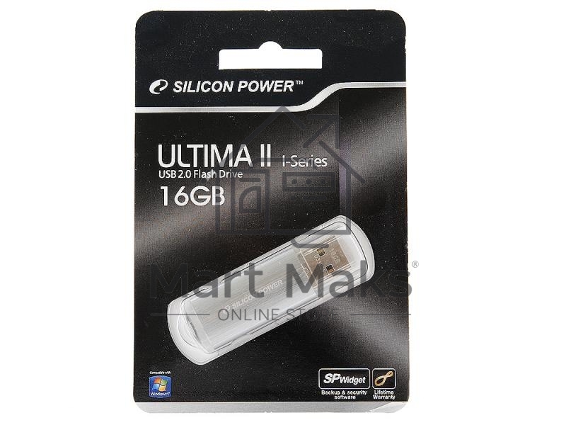 Флешка USB R/W R/W 16Gb Ultima II-I Series SP016GBUF2M01V1S USB2.0 серебристый