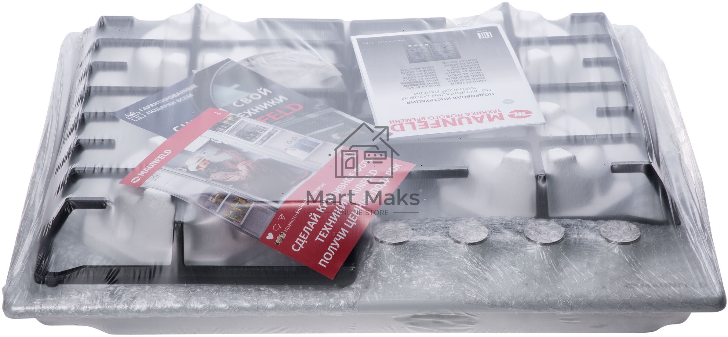 Газовая варочная панель Maunfeld EGHE.64.3STS-EW
