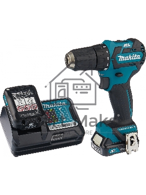 Дрель-шуруповерт Makita DF332DWAE Аккумуляторная, 10.8В, 2 АКБ, Кейс