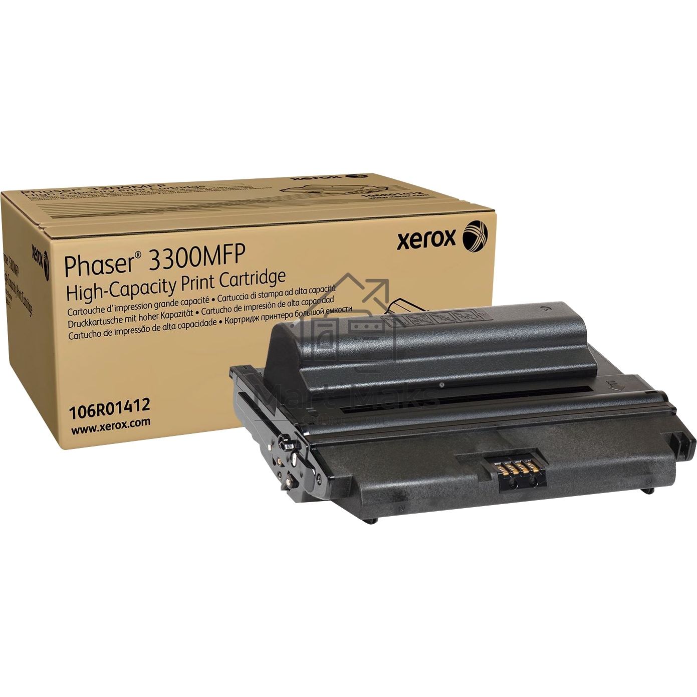 Картридж лазерный Xerox 106R01412 черный для Xerox Ph 3300 (8000 стр)(Channels)