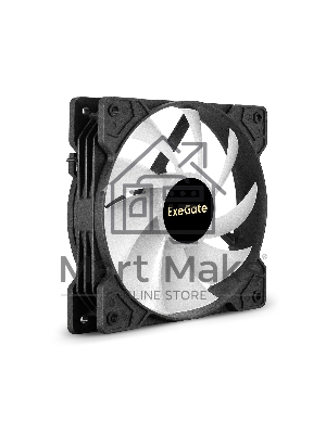Вентилятор для корпуса ExeGate EX12025H6PMY-PWM.ARGB черный, 120 мм, 1200 об/мин, 33 дБ, 6 pin
