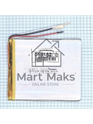 Аккумулятор Li-Pol (батарея) 3*95*105мм 3pin 3.7V/3600mAh