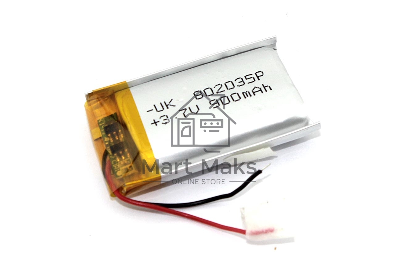 Аккумулятор Li-Pol (батарея) 8*20*35мм 2pin 3.7V/900mAh