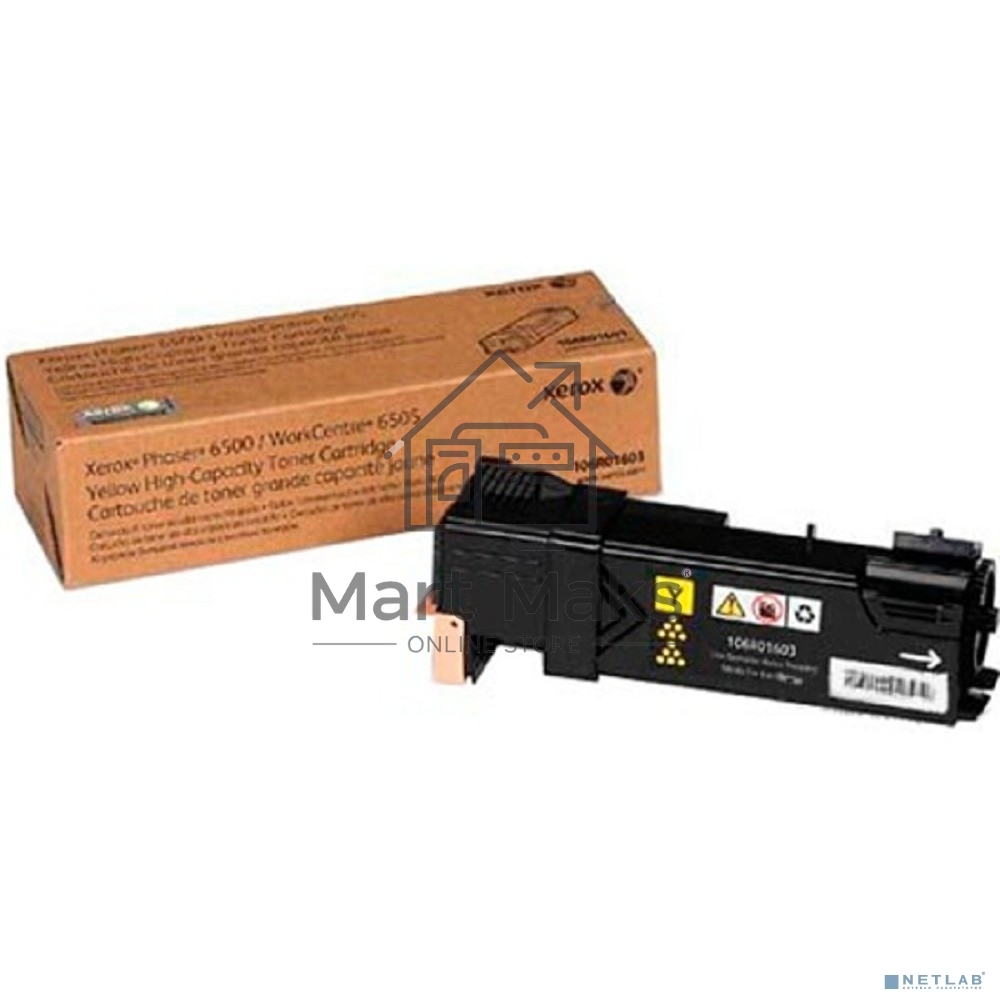 Картридж лазерный Xerox 106R01603 желтый для Xerox Ph 6500/WC 6505 (2500 стр)(Channels)