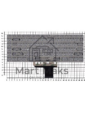 Клавиатура для ноутбука HP Pavilion 13-AN серебристая