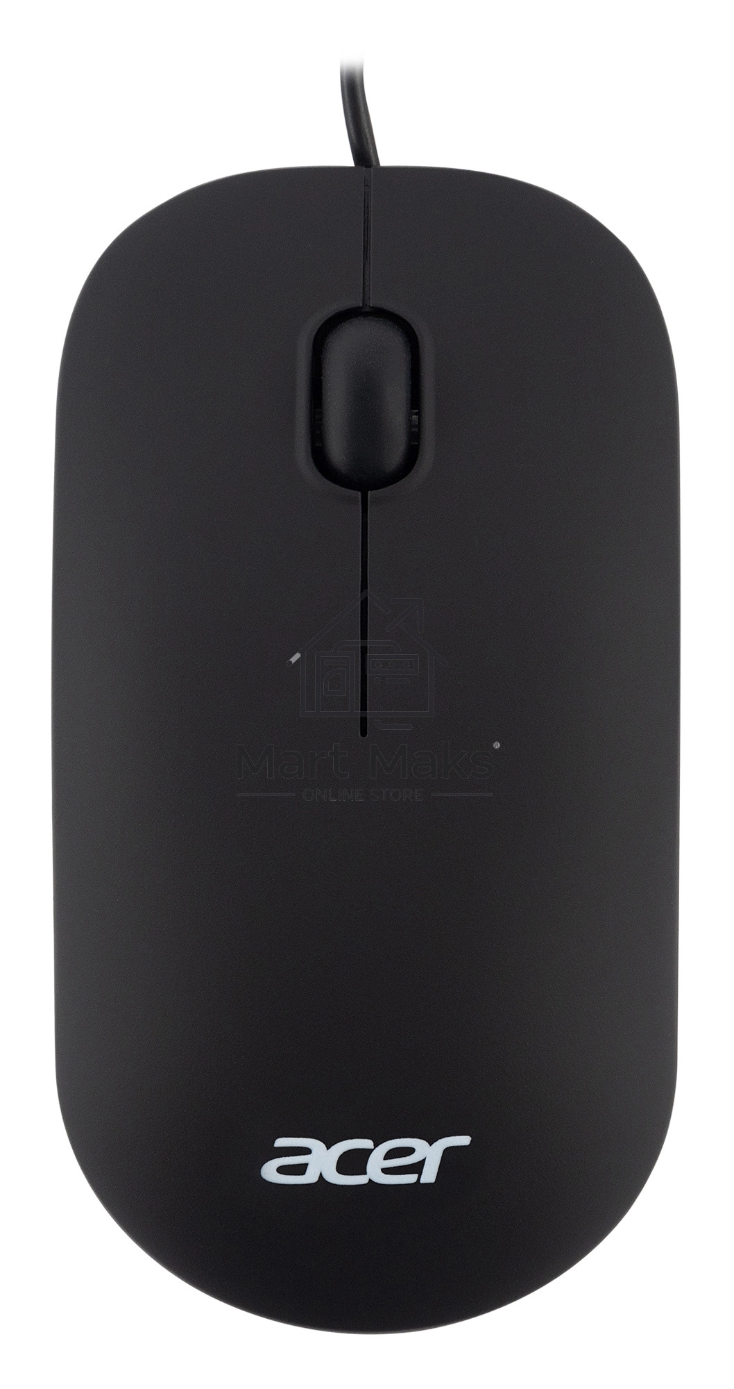 Мышь проводная Acer OMW122 черный, 1200 dpi, USB, кнопки - 3