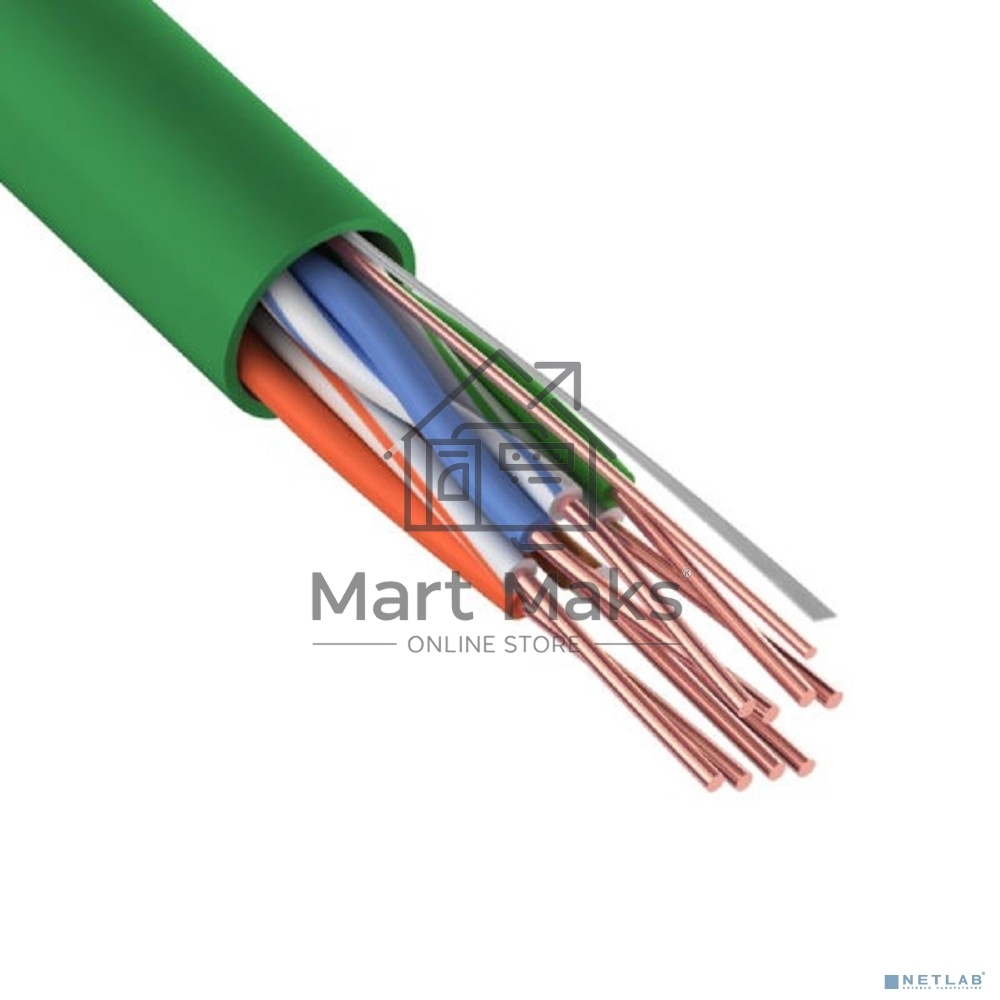 Кабель информационный Rexant 01-0061-R кат.5E U/UTP 4 пары 24AWG нг(А)-LSLTx внутренний 305м зеленый