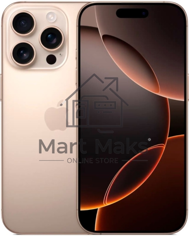 Смартфон Apple iPhone 16 Pro, 8/128Gb, бежевый титан