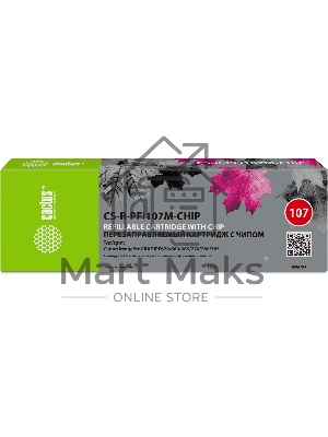 Картридж перезаправляемый струйный Cactus CS-R-PFI107M-CHIP пурпурный для Canon imageProGRAF iPF670/680/685/770/780/785
