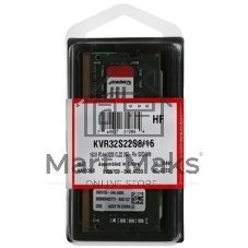 Оперативная память Kingston, DDR4, 16GB (1x16 GB), 3200 MHz, CL22, SO-DIMM