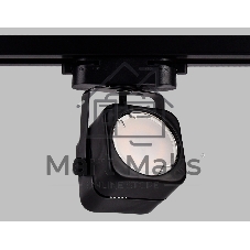Трековый однофазный светильник со сменной лампой Ambrella light GL5108 BK черный GU10 max 12W