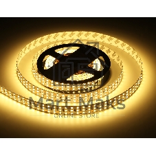 Светодиодная лента Ambrella light GS3901 2835 324Led/ 26W m/ 24V IP20 3000K/ 5000*18*1.2mm (2 конт.)