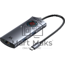 USB-концентратор Vention TQZHB, USB Type-C, USB/HDMI/RJ-45/USB Type-C, USB Type-C