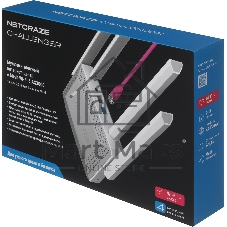 Маршрутизатор Netcraze Challenger Мультигигабитный интернет-центр с Mesh Wi-Fi 6 AX3000, 2 портами 2.5 Gigabit Ethernet и переключателем режима роутер/ретранслятор