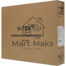 Вентилятор Vitek VSF-1631 белый, напольный, 45 Вт, 3 скорости, 40 см