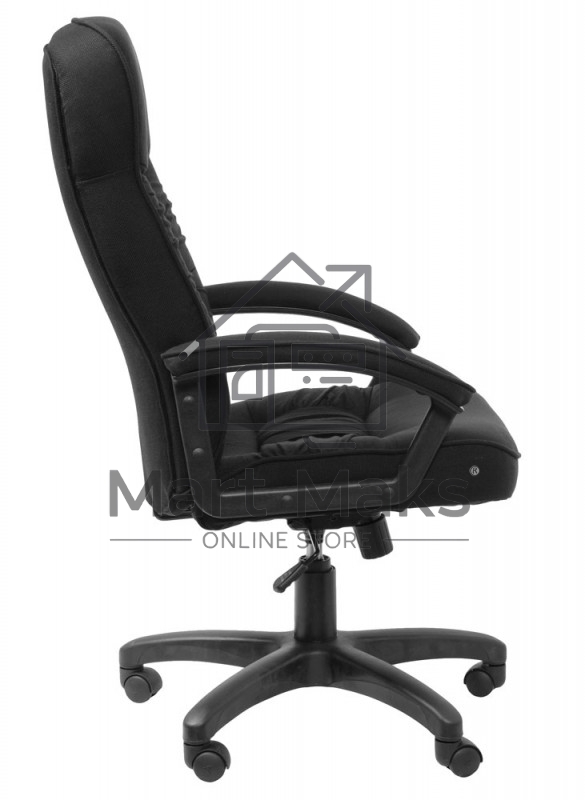 Кресло руководителя Бюрократ T-9908AXSN-Black черный 80-11, ткань, крестовина пластиковая