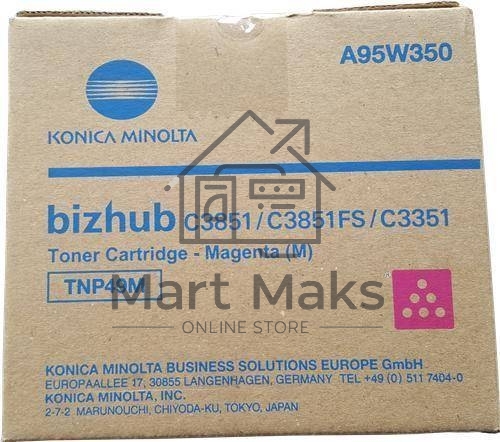 Картридж лазерный Konica-Minolta bizhub C3351/C3851 красный TNP-49M