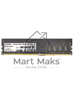 Оперативная память ExeGate, DDR4, 16GB (1x16 GB), 2400 MHz, CL17, DIMM, OEM
