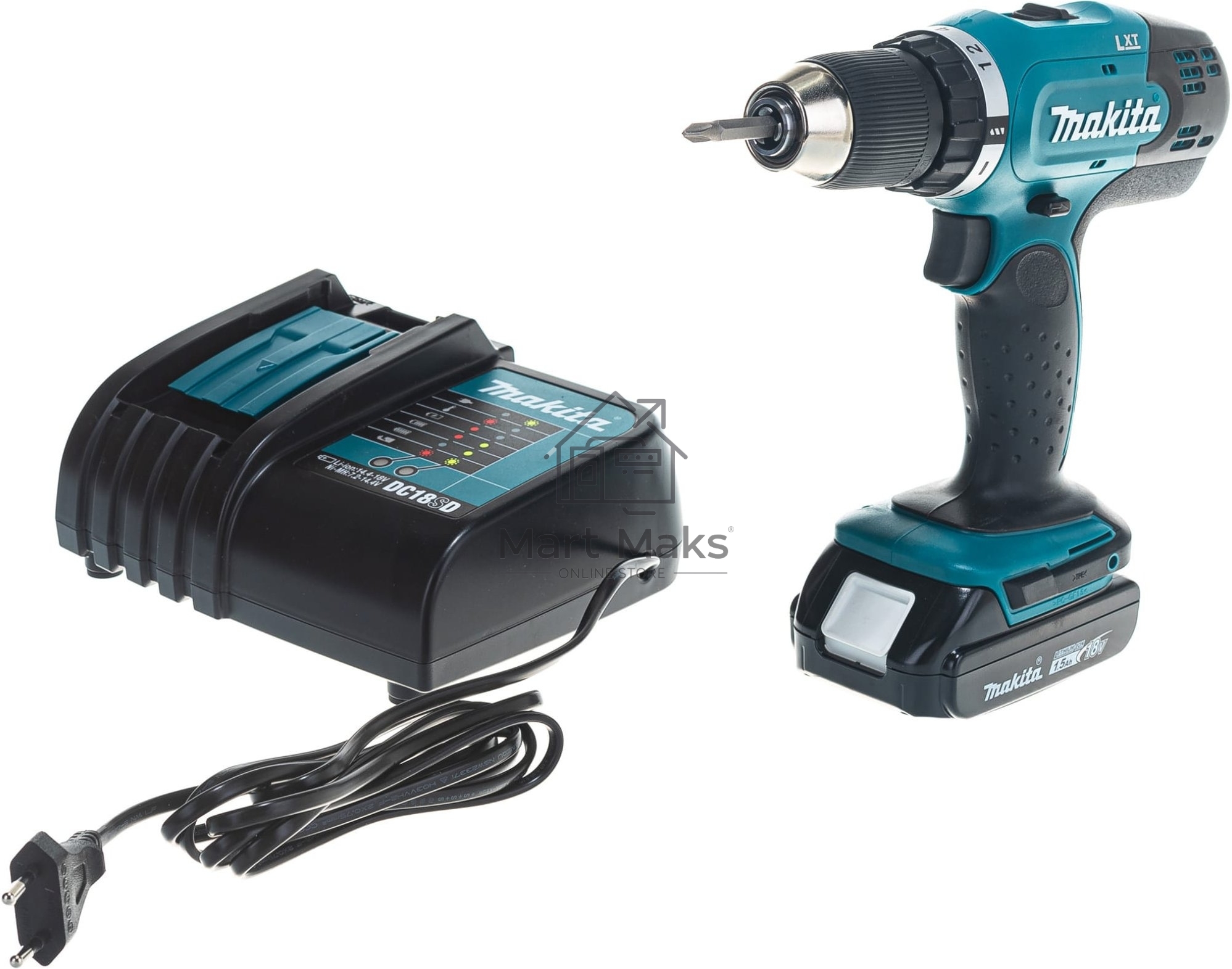 Дрель акк. MAKITA DDF453SYX5 (190497)18В 1х1.5Ач Li-ion БЗП