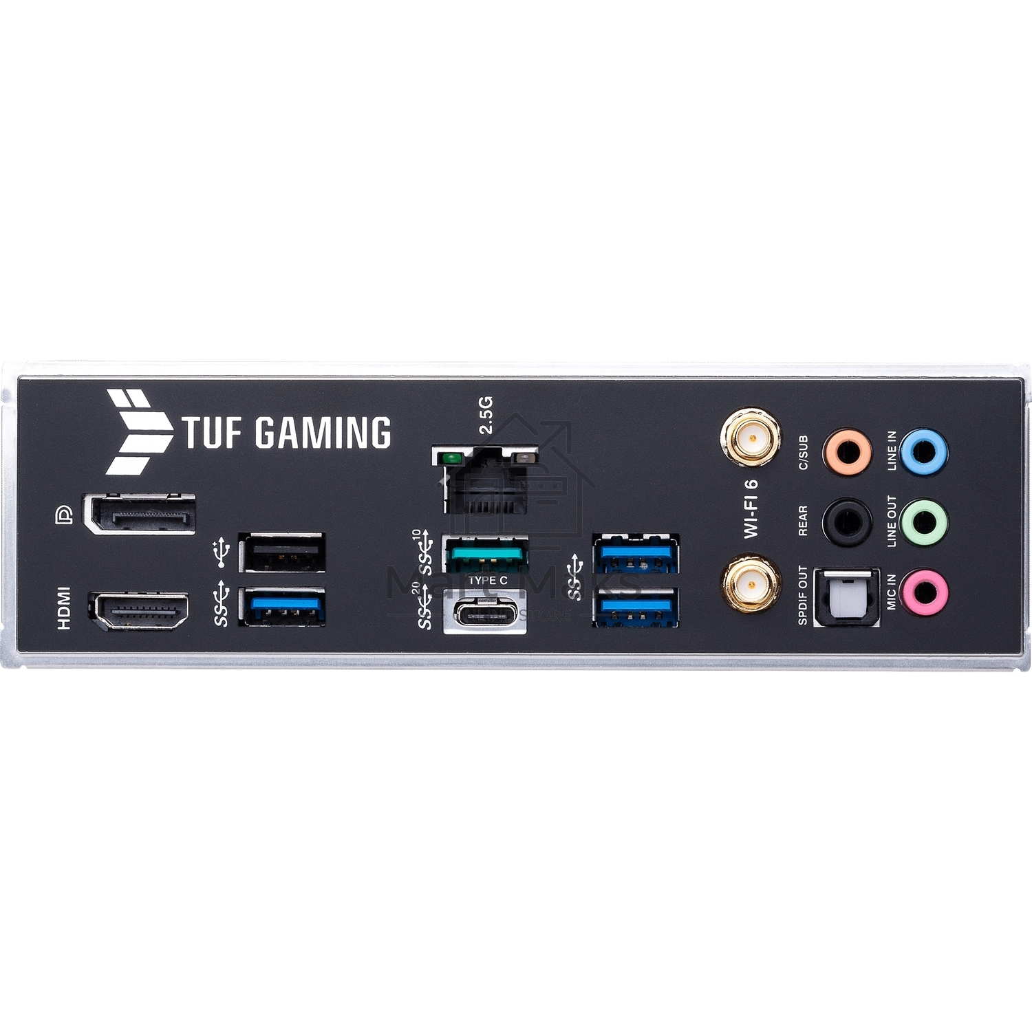 Материнская плата ASUS TUF GAMING B660-PLUS WIFI D4, LGA 1700, Intel B660, 4xDDR4, 4xSATA, 3xM.2, 1xPCI-E 5.0 x16, 1xPCI-E 3.0 x16 (x4), 1xHDMI, 1xDP, 1x 1Gb LAN, 3xUSB-A 3.2 Gen 1, 1xUSB-A 3.2 Gen 2, 2xUSB-A 2.0, 1xUSB-C 3.2 Gen 2x2, 3x3.5 мм, 7.1, ATX