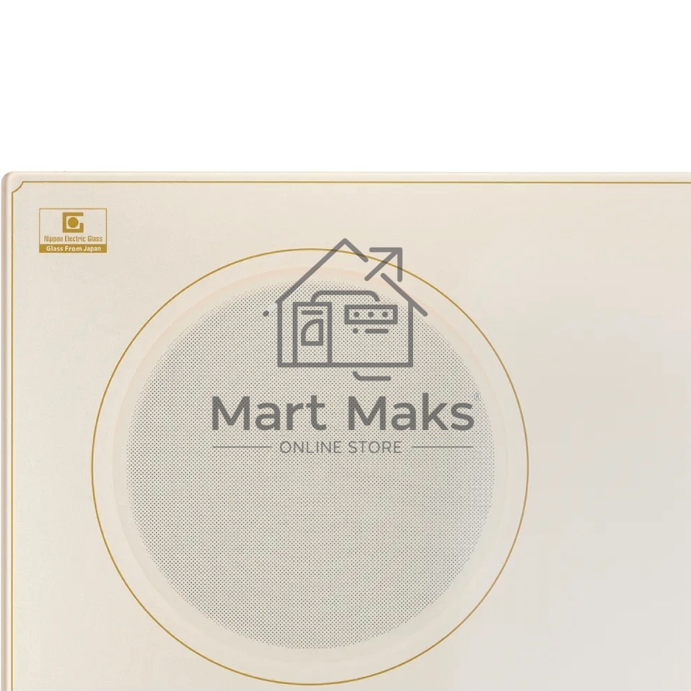 Встраиваемая варочная панель ECS 622 C Электрическая, 60 см, стеклокерамика, 4 конфорки, бежевый