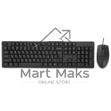 Комплект клавиатура+мышь A4Tech KK-3330 проводной, USB, 1200 DPI, чёрный