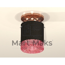 Светильник Ambrella Light XS7402123 SBK/PPG черный песок/золото розовое полированное MR16 GU5.3 (N7930, C7402, N7193)