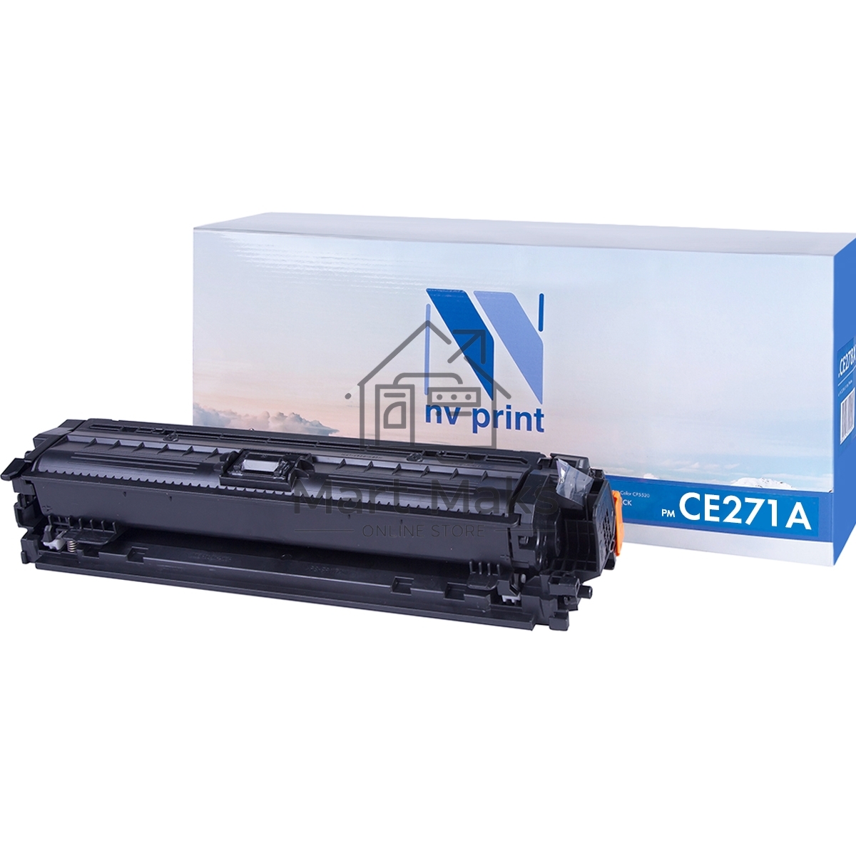 Картридж лазерный NVPrint совместимый HP CE271A Cyan для LJ Color CP5520 (15000k)