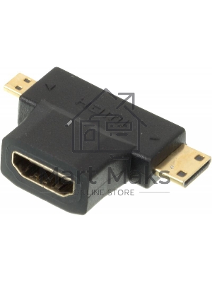 Переходник HDMI + Mini HDMI (Male) HDMImicro (m)/HDMI19 (f) Переходник HDMI + Mini HDMI (Male) HDMImicro (m)/HDMI19 (f)