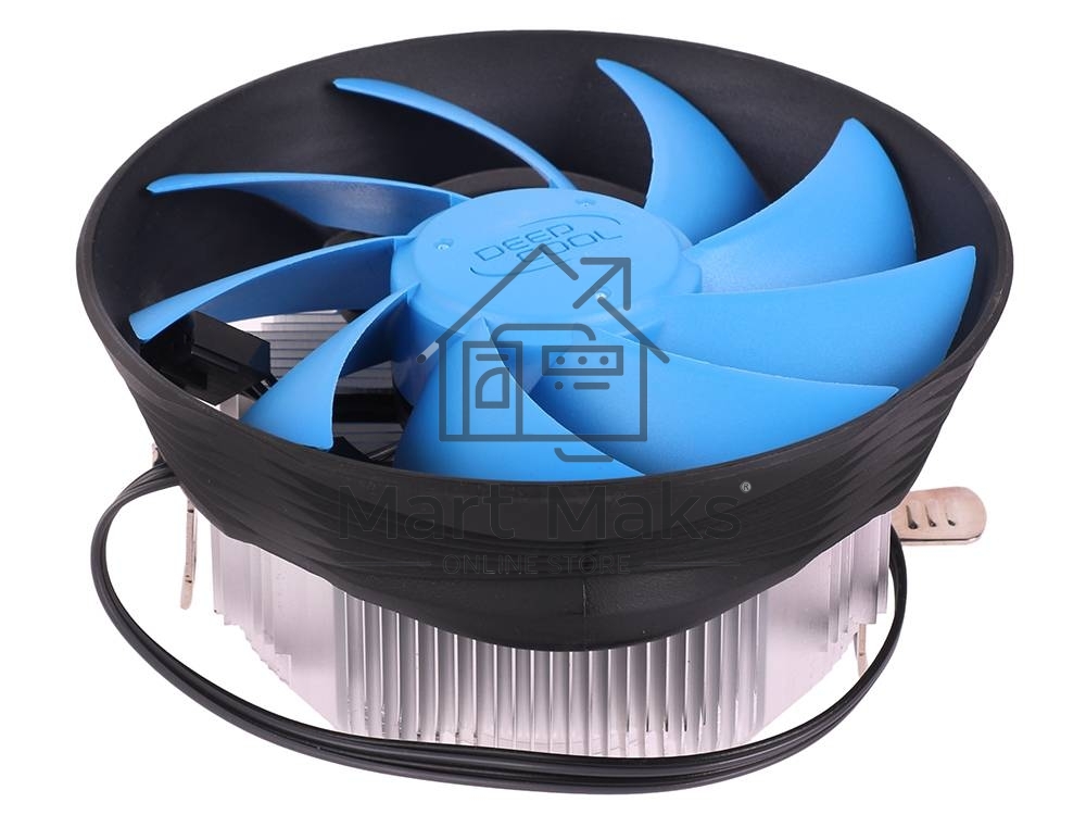Кулер для процессора DEEPCOOL ARCHER BIGPRO серебристый/синий, 120 мм, алюминий/медь, 2000 об/мин, 29.7 дБ, 4 pin, 125 Вт, 70 мм