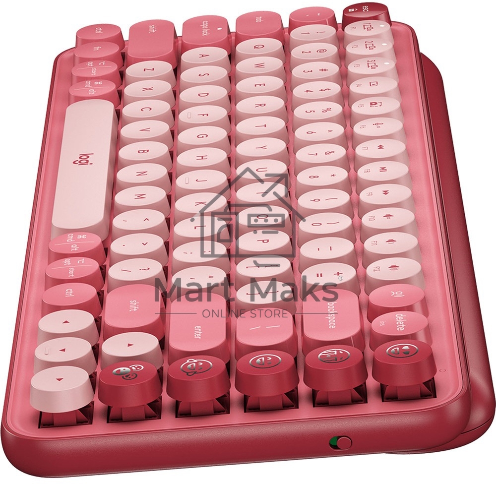 Клавиатура беспроводная Logitech POP KEYS, Heartbreaker Rose (M/N: YR0080/CU0021)