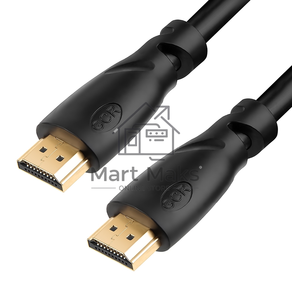 Кабель GCR PROF 10.0m HDMI 2.0, 3D, Ultra HD,60 Hz up to 18GB, Fast Ethernet 18.0 Гбит/с позолоченные контакты, 3Х экран, OD9.0mm, 28/24 AWG