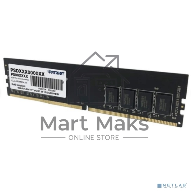 Оперативная память Patriot Signature, DDR4, 16GB (1x16 GB), 2666 MHz, CL19, DIMM