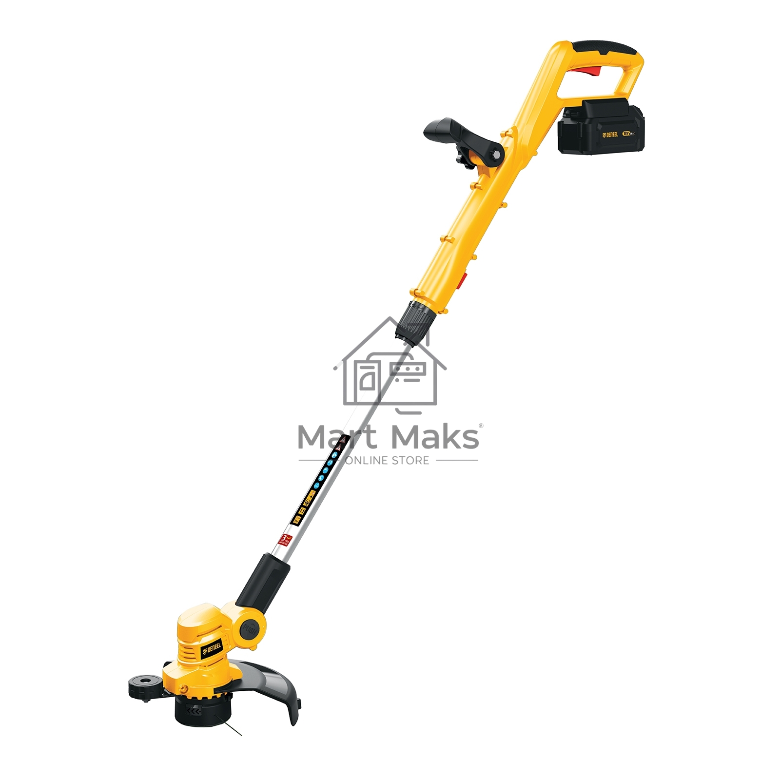 Триммер аккумуляторный GT-230, 230 мм, Li-Ion, 20 В Denzel