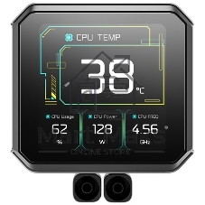 Система водяного охлаждения Deepcool Spartacus 420 ARGB Soc-AM5/AM4/1200/1700/1851 черный 4-pin 32.89dB Al LCD 2647gr Ret (R-SPT420-BKDSMP-G-1)