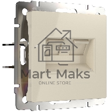 Розетка двойная Werkel Ethernet RJ-45 (слоновая кость) W1181103
