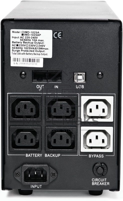 Источник бесперебойного питания Powercom Imperial IMD-1500AP 900Вт 1500ВА черный
