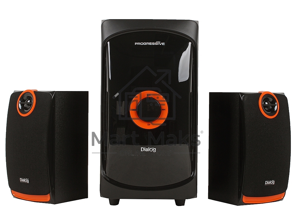 Колонки Dialog Progressive AP-200 черный2.1, 30W+2*15W RMS, USB+SD reader