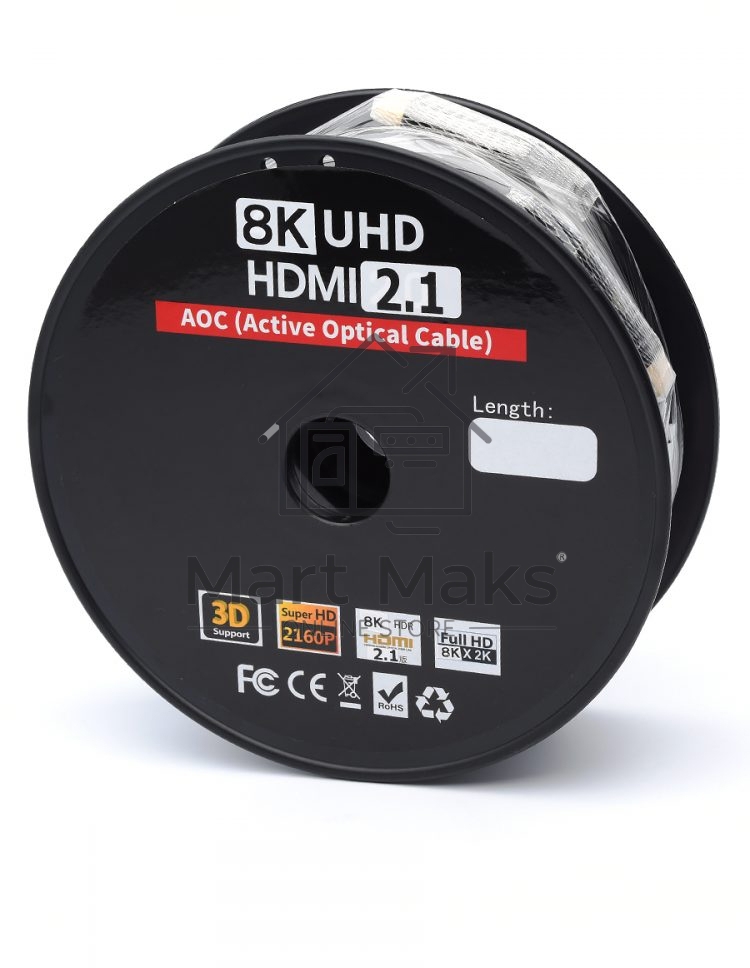 Кабель HDMI 50 м (HIGH speed, Metal gold, Optical) 8K VER 2.1 Кабель HDMI 50 м (HIGH speed, Metal gold, Optical) 8K VER 2.1