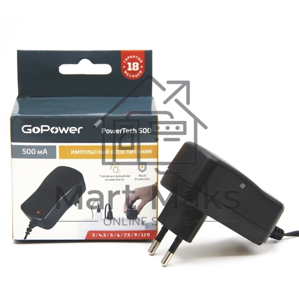 Блок питания GoPower PowerTech 500 универсальн. импульсный (1/100)