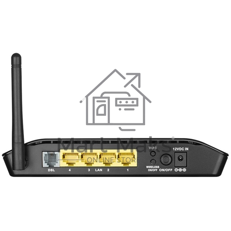Маршрутизатор D-Link DSL-2640U/RB/U2B Беспроводной маршрутизатор ADSL2+ (Annex B) с поддержкой Ethernet WAN