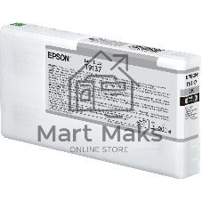 Картридж струйный Epson T9137 с серыми чернилами (200ml) для плоттеров SC-P5000 (C13T913700)