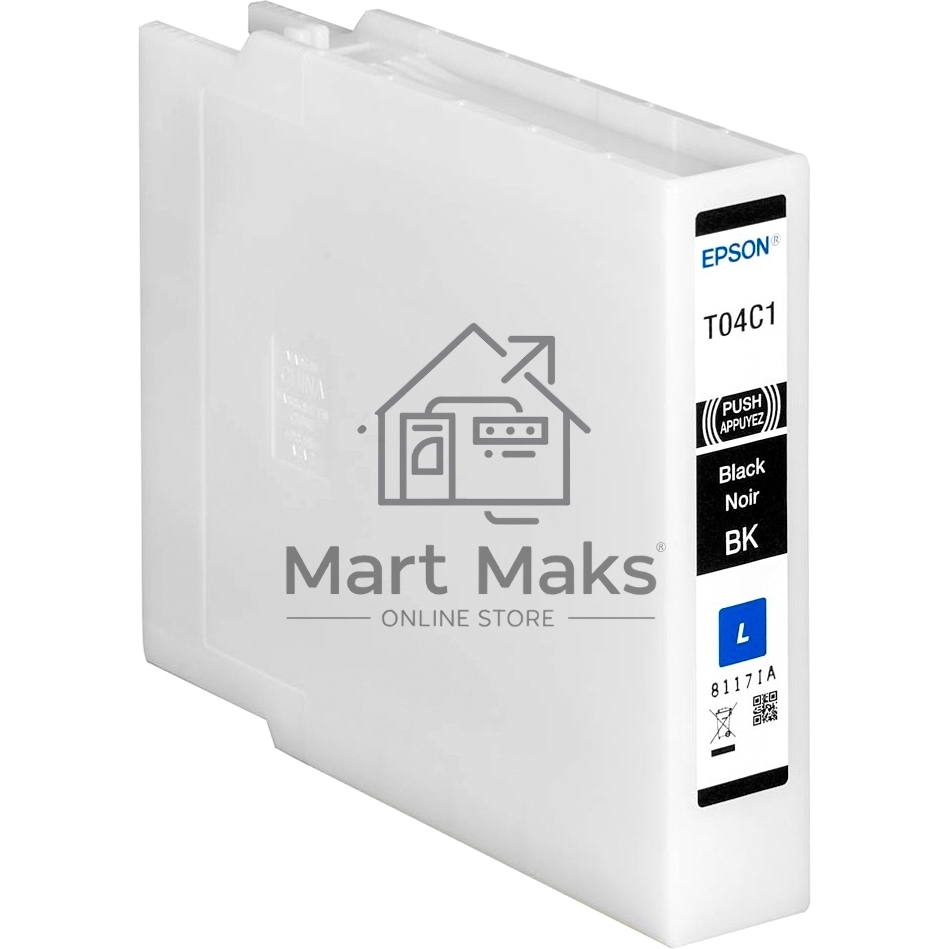 Картридж струйный EPSON T04C (C13T04C140) черный (2900 стр.) для WF-C8190DW/WF-C8690DWF