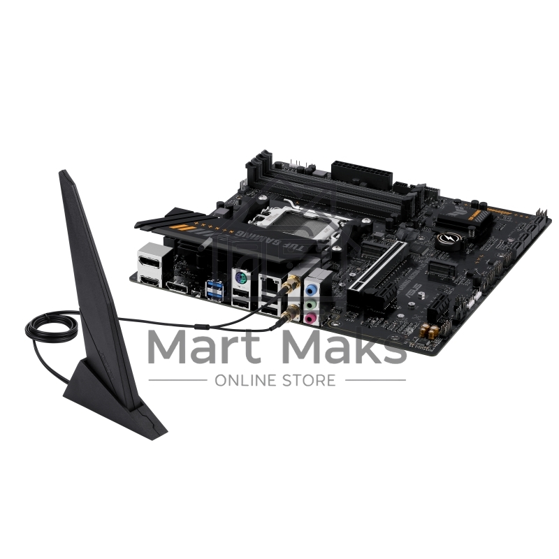 Материнская плата ASUS TUF GAMING A620M-PLUS WIFI, AM5, AMD A620, 4xDDR5, 4xSATA, 2xM.2, 1xPCIe 4.0 x16, 2xPCIe x1, 2xDP, 1xHDMI, 1x 2.5Gb LAN, 4xUSB-A 2.0, 2xUSB-A 3.2 Gen 1, 3x3.5 мм, 7.1, mATX
