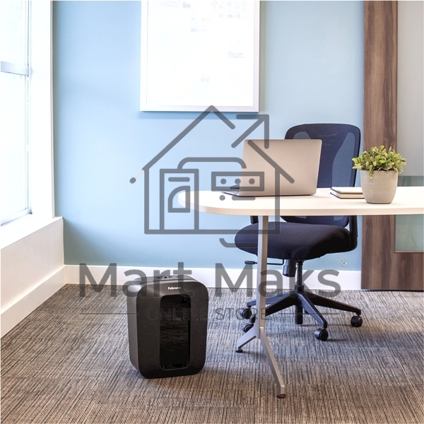 Шредер Fellowes PowerShred LX50 черный (секр.P-4)/перекрестный/9лист./17лтр./скрепки/скобы/пл.карты