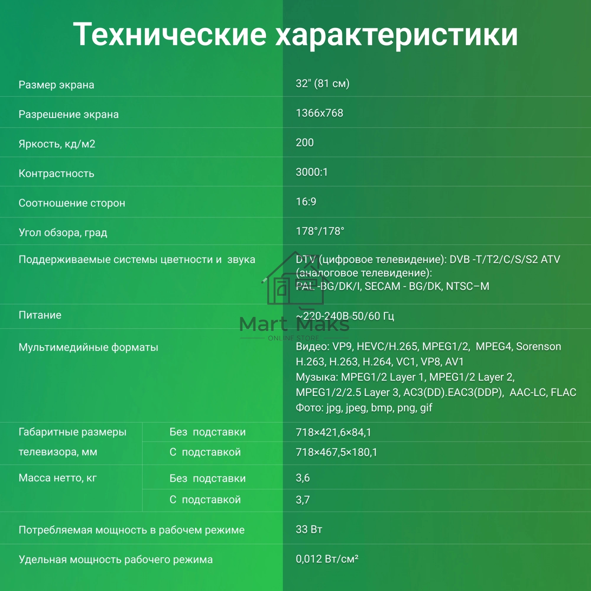 Телевизор Digma 32
