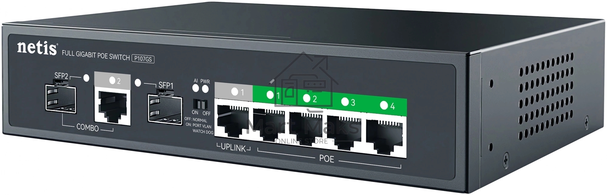 Коммутатор NETIS P107GS 7PORT 10/100/1000M POE