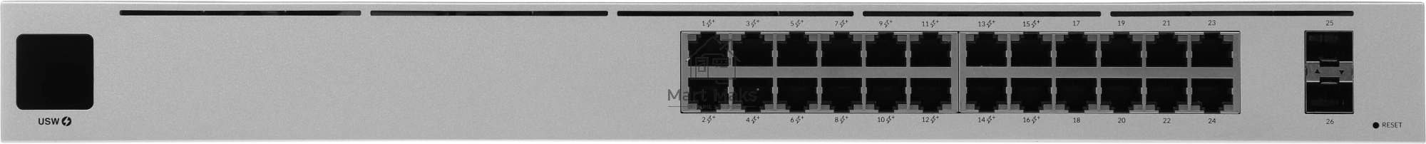 Коммутатор UBIQUITI USW-24-POE 24PORT 1000M 2SFP POE